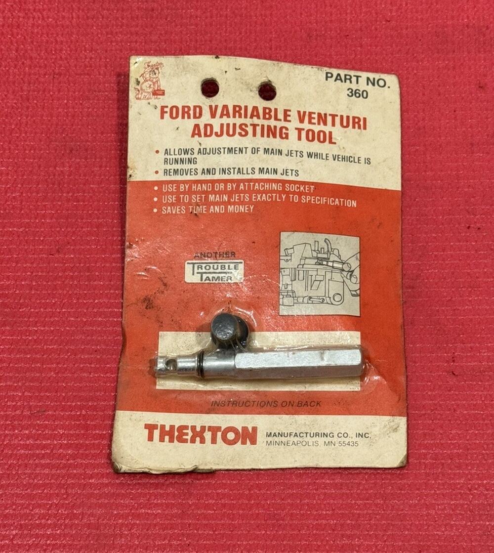 Thexton 360 Ford Variable Venturi Main Jet Adjusting / Removal Install Tool